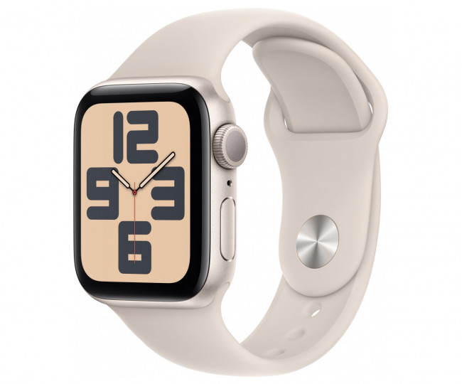 Apple Watch SE 2 44mm Starlight Aluminum Case with Starlight Sport Band (S/M) (MRE43) 2023 б/у